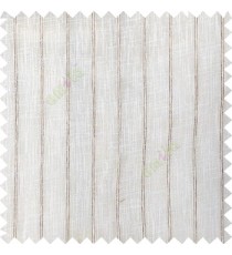 Off white color vertical pencil stripes texture gradients horizontal lines with transparent polyester fabric sheer curtain