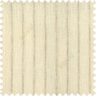 Beige brown color vertical pencil stripes texture gradients horizontal lines with transparent polyester fabric sheer curtain