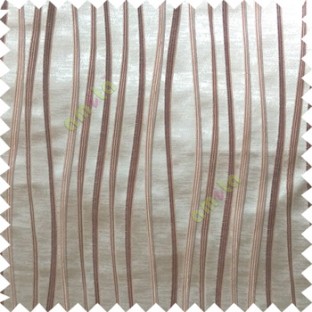 Dark brown beige color vertical flowing lines texture with thick polyester background main curtain