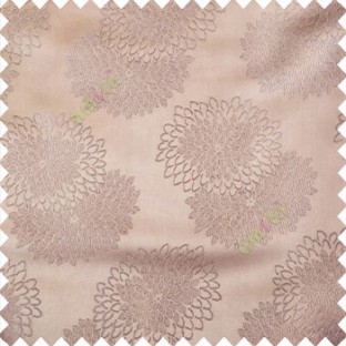 Grey color marigold flower patterns texture embroidery designs small scales solid base fabric polyester main curtain