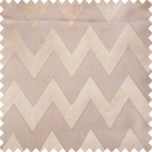 Grey color horizontal zigzag bold patterns texture vertical lines polyester base fabric straight thin lines main curtain