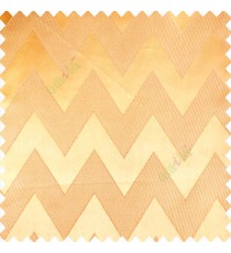 Gold color horizontal zigzag bold patterns texture vertical lines polyester base fabric straight thin lines main curtain