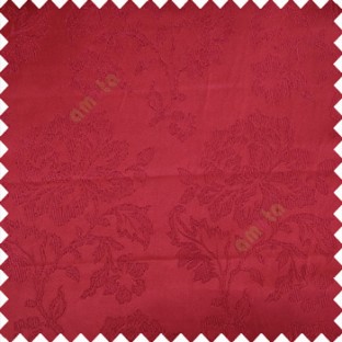 Maroon color beautiful rose flower texture finished designs shiny polyester base background leaves flower buds elegant look main curtain