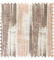 Brown cream peach color vertical stripes texture designs colorful lines with thick polyester background main curtain
