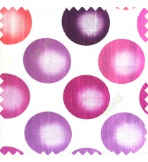 Purple orange cream color geometric circles texture finished polyester base background horizontal lines color shades main curtain