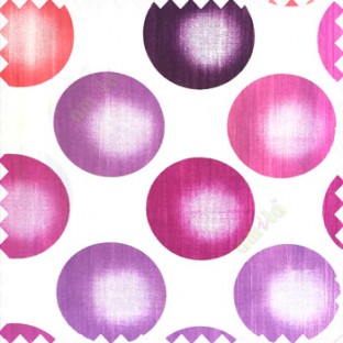 Purple orange cream color geometric circles texture finished polyester base background horizontal lines color shades main curtain