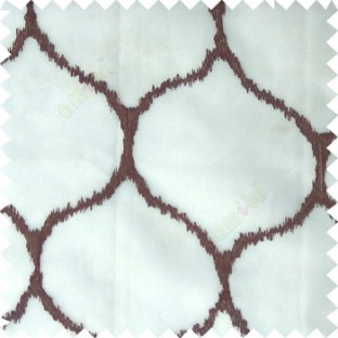 Dark brown grey color traditional design texture finished with polyester background ogee pattern vertical texture gradients lines sheer curtain