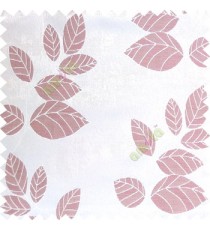 Purple grey color natural floral pattern leaves texture flowing hanging leaf with polyester thick background main curtain