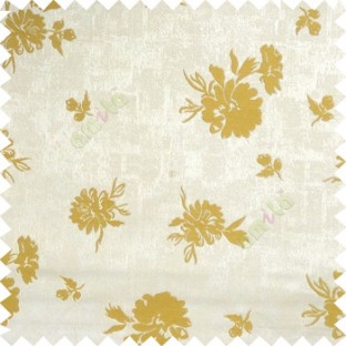 Yellowish green grey color beautiful flower designs texture surface floral buds with thick polyester background main curtain