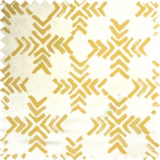 Yellowish green white color geometric square shapes sharp edge angles texture embroidery patterns move forward backward  up and down arrows  with transparent fabric main curtain