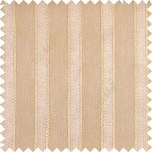 Golden brown color vertical texture gradients with thick borders small dots polyester base transparent fabric sheer curtain
