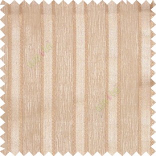 Brown color vertical texture gradients with thick borders small dots polyester base transparent fabric sheer curtain