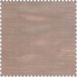 Solid plain brown color horizontal lines thick and shiny poly fabric silk finished main curtain