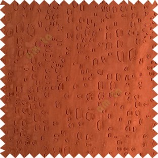 Dark copper brown color texture finished embossed designs stones and gravels small dots rain drops horizontal lines  polyester main curtain fabric
