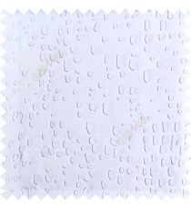 Pure white color texture finished embossed designs stones and gravels small dots rain drops horizontal lines  polyester main curtain fabric