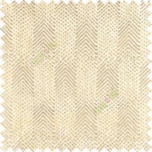 Cream brown color complete texture zigzag vertical lines small carved dots chenille background sofa fabric