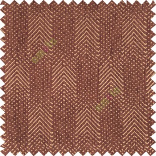 Dark chocolate brown gold color complete texture zigzag vertical lines small carved dots chenille background sofa fabric