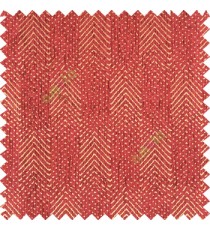 Maroon gold color complete texture zigzag vertical lines small carved dots chenille background sofa fabric