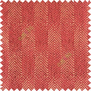 Maroon gold color complete texture zigzag vertical lines small carved dots chenille background sofa fabric