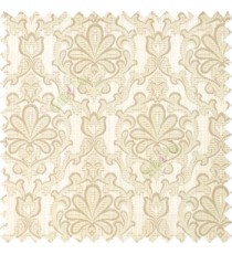 Brown grey beige color traditional design complete texture pattern floral leaf swirls with polyester thick fabric main curtain