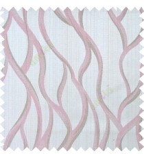 Pink grey color vertical flowing stripes texture patterns snakes texture gradients lines with thick polyester fabric main curtain