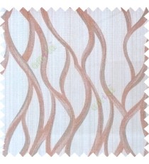 Orange grey brown color vertical flowing stripes texture patterns snakes texture gradients lines with thick polyester fabric main curtain