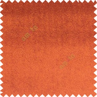 Bright orange color complete plain designless velvet finished chenille soft background main curtain
