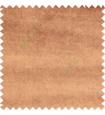 Caramel brown color complete plain designless velvet finished chenille soft background main curtain