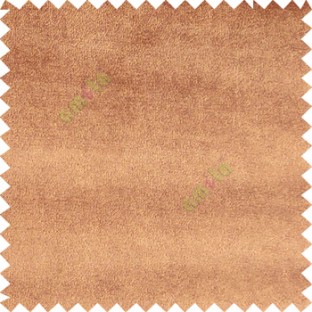 Caramel brown color complete plain designless velvet finished chenille soft background main curtain