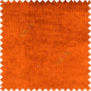 Bright orange color complete plain designless velvet finished chenille soft background main curtain
