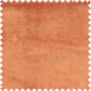 Cinnamon brown color complete plain designless velvet finished chenille soft background main curtain
