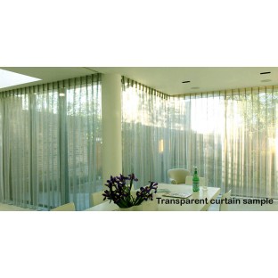 Gold brown white green color beautiful flower small Japanese leaves flower buds with transparent net finished base fabric sheer curtain
