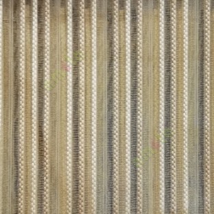 Gold beige color vertical digital dots stripes with transparent net fabric horizontal thin lines sheer curtain