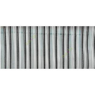 Black white color vertical digital dots stripes with transparent net fabric horizontal thin lines sheer curtain