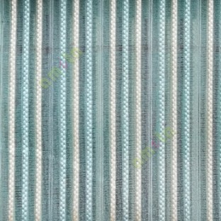 Blue beige color vertical digital dots stripes with transparent net fabric horizontal thin lines sheer curtain