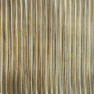 Gold beige brown color vertical chenille stripes horizontal lines busy lines sheer fabric