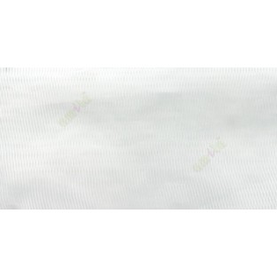 Pure white color vertical thin stripes texture finished transparent net finished soft feel lightweight sheer fabric