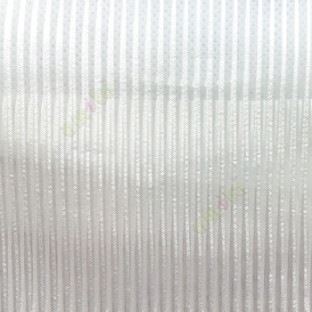 Pure white color vertical stripes texture thin lines transparent net finished sheer curtain