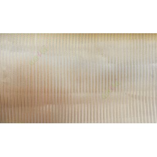 Gold color vertical stripes texture thin lines transparent net finished sheer curtain