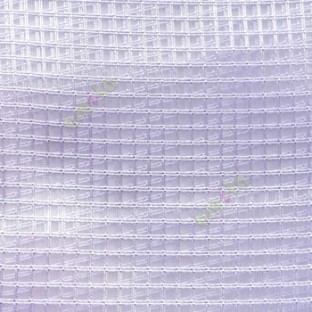 Purple vertical and horizontal stripes checks pattern transparent net finished surface sheer curtain