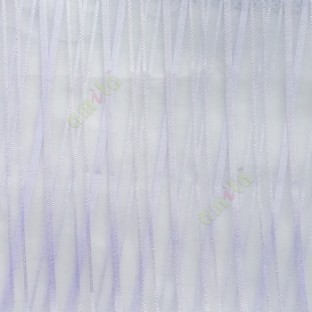 Purple color vertical stripes with transparent net fabric texture finished sheer curtain