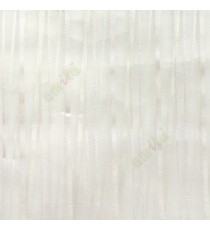 Green color vertical stripes with transparent net fabric texture finished sheer curtain