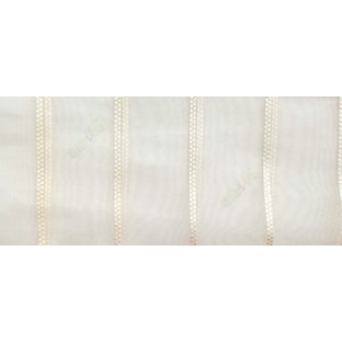 Cream color vertical wide stripes digital lines transparent net background sheer curtain fabric