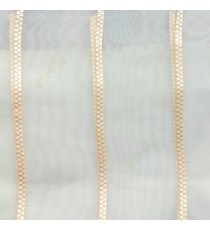 Beige color vertical wide stripes digital lines transparent net background sheer curtain fabric