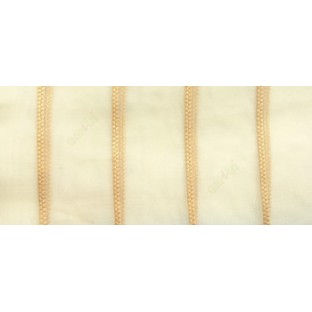Gold color vertical wide stripes digital lines transparent net background sheer curtain fabric
