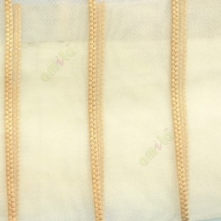 Gold color vertical wide stripes digital lines transparent net background sheer curtain fabric
