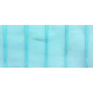 Blue color vertical wide stripes digital lines transparent net background sheer curtain fabric