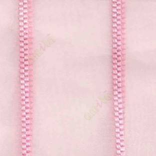 Pink color vertical wide stripes digital lines transparent net background sheer curtain fabric
