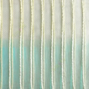 Green color vertical digital stripes transparent net finished texture background sheer curtains fabric