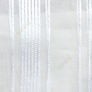 Pure white vertical digital stripes weaving pattern straight lines transparent net background sheer curtain fabric
